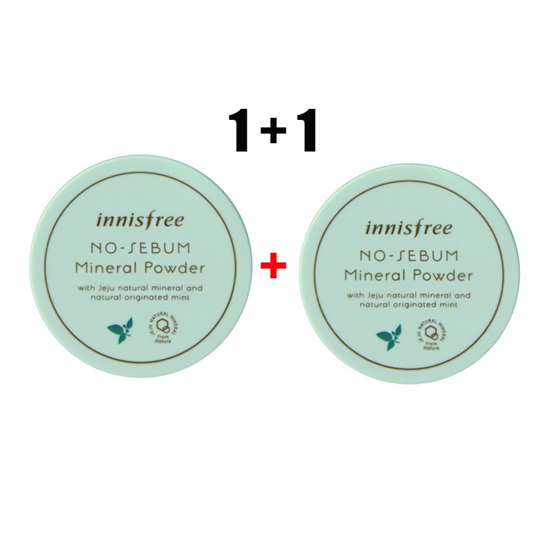 Phấn Phủ Innisfree Với Thành Phần Khoáng Chất Không Gây Nhờn 5g X 2