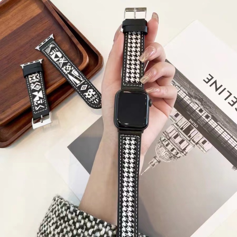 Dây Đeo Bằng Da Thay Thế Dành Cho Đồng Hồ Thông Minh Apple watch 44mm 45mm 41mm 40mm 42mm 38mm iWatch series 3 4 5 6 SE