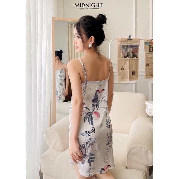 Đồ ngủ mặc nhà Váy ngủ ren in hoa Oriental - Midnight Sleepwear