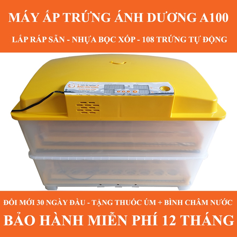 Máy Ấp Trứng Ánh Dương A100 - 2 Khay Nhựa