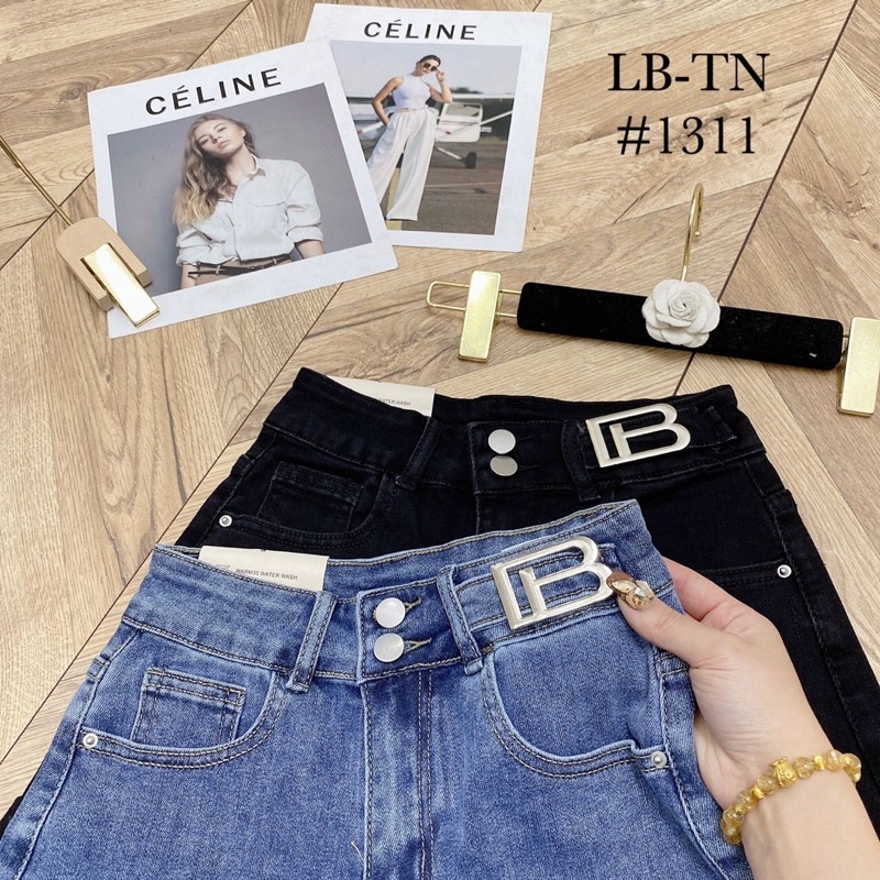 Quần short jean cạp B