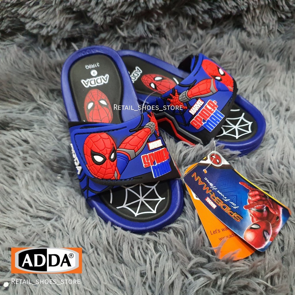 Dép Trẻ Em Siêu Nhân Nhện ADDA 3D 31R9Q Spider man - Mẫu mới , Hàng siêu HOT