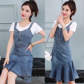 Đầm Jean Đuôi Cá Trẻ Trung Cao Cấp MSNN1455