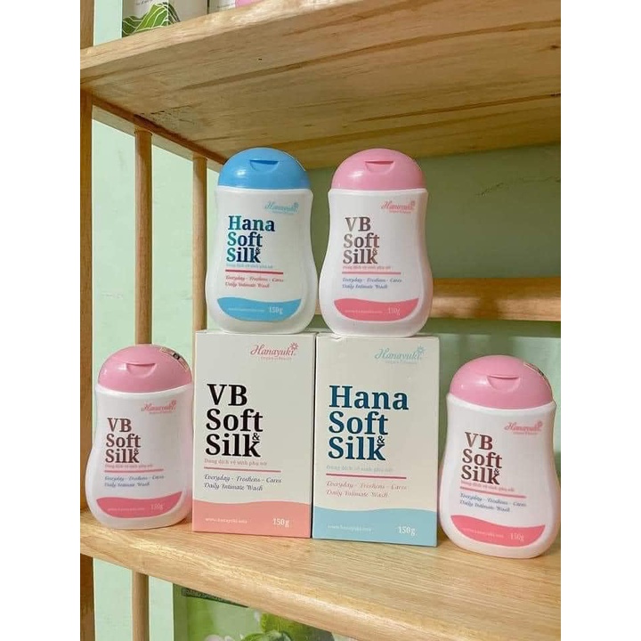 Dung dịch vệ sinh Hanayuki màu hồng VB Soft Silk - ddvs Hana phiên bản mới