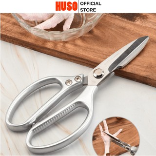 Kéo cắt thực phẩm, kéo cắt đa năng Kapusi JAPAN, cắt thịt gà, Kéo làm bếp siêu sắc - siêu bền 225mm