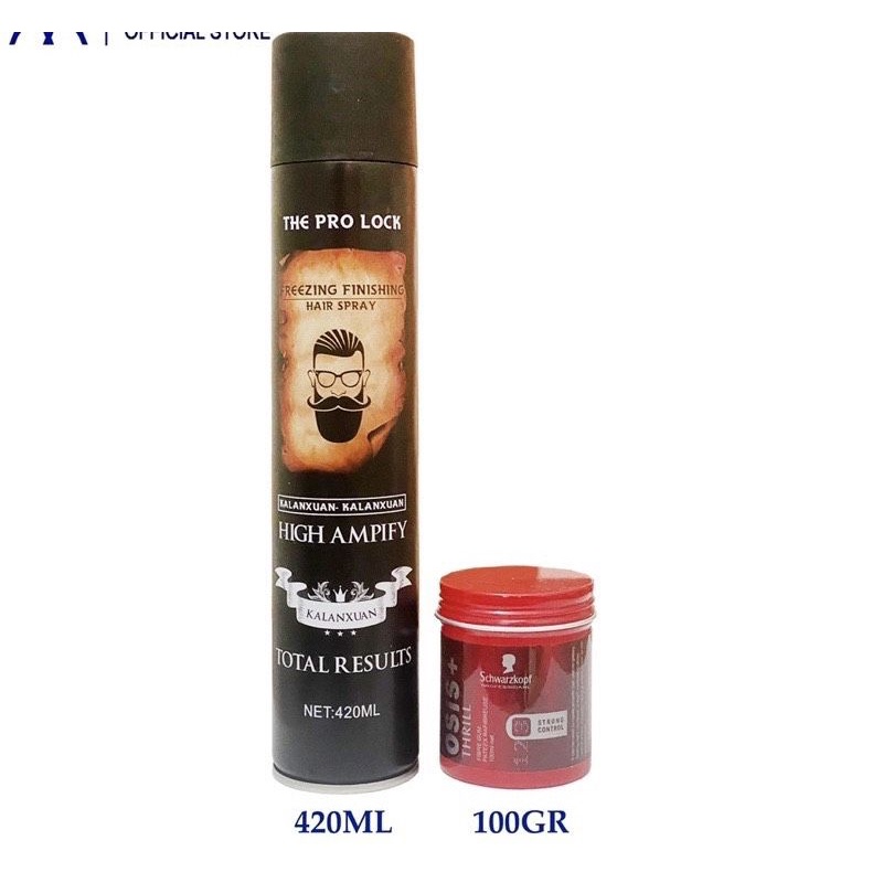 Combo Sáp vuốt tóc Osis và Gôm Luxurious/Gôm Shadow/Gôm Silhoutte