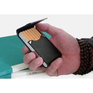 Hộp thuốc lá bao da đựng 7 điếu, nhỏ gọn & sang trọng HT 096