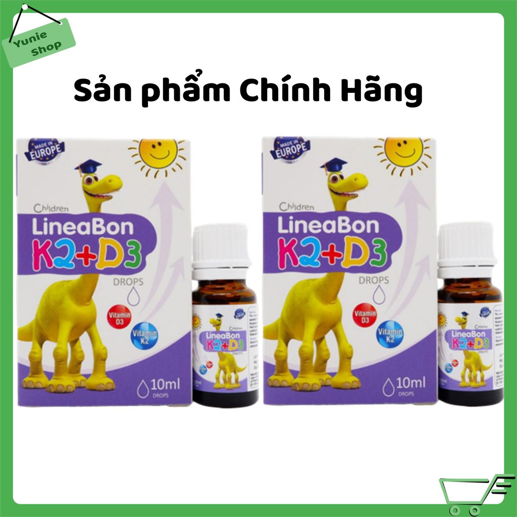 [DATE 10/2022][KÈM QUÀ TẶNG] LineaBon Vitamin D3 + K2 Tăng hấp thu Canxi cho trẻ - Trẻ cao lớn khỏe mạnh