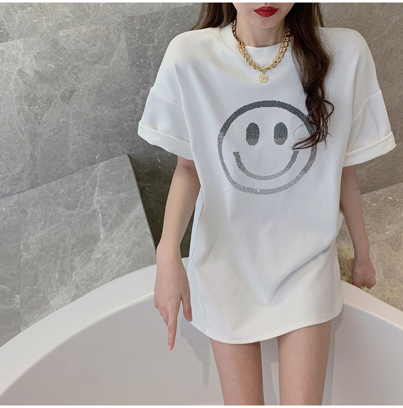 SUXI Áo Thun Nữ Tay Ngắn Dáng Rộng