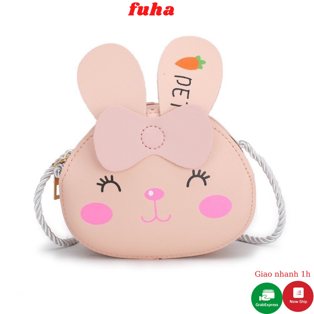 Túi đeo chéo cho bé FUHA, túi mini hình thú hoạt hình xinh xắn dễ thương bé 1 đến 10 tuổi