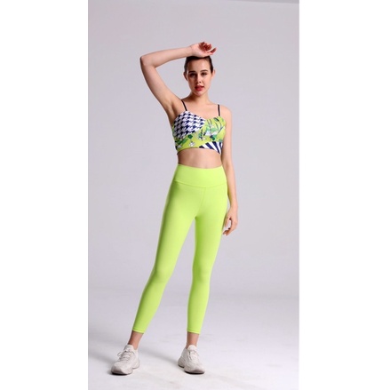 Bộ Tập Yoga Gym Hoạ Tiết 3D Bra-Hoa S31