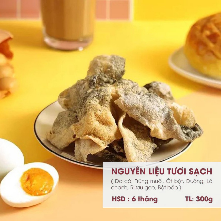 Da cá hồi lắc trứng muối 250G KIKIFOOD vừa ngon vừa rẻ, đồ ăn vặt Việt Nam an toàn vệ sinh thực phẩm