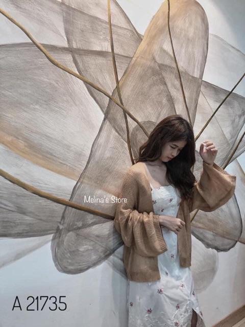 Áo khoác cadigan len tơ mỏng mix ngoài siêu xinh | BigBuy360 - bigbuy360.vn