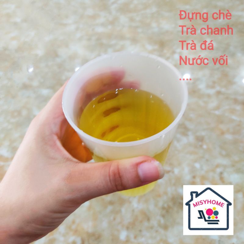 Cốc nhựa uống nước uống bia, ly uống nước mía, trà chanh trà đá nước ngọt ăn chè đánh răng giá rẻ Misyhome Việt Nhật