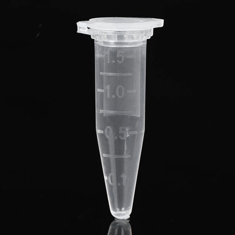 Set 1000 Ống Trung Tâm Mini Bằng Nhựa Trong Suốt Có Nắp Đậy 1.5Ml