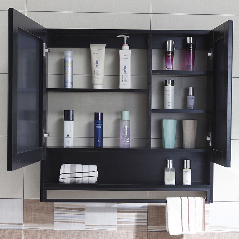 Tủ gương gỗ cứng phòng tắm nhà treo tường kệ tùy chỉnh sơn miễn phí rắn < | BigBuy360 - bigbuy360.vn