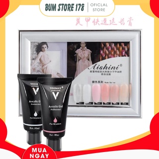 Hot!! gel gôm gel nối móng úp vinimay tuýp 30ml