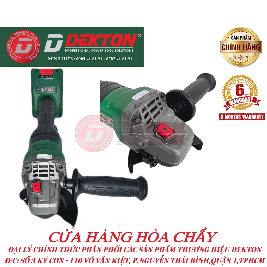 Máy Mài Dùng Pin / Công Tắc Bóp / Dekton M21- AG100B /Chân Pin Phổ Thông MKT