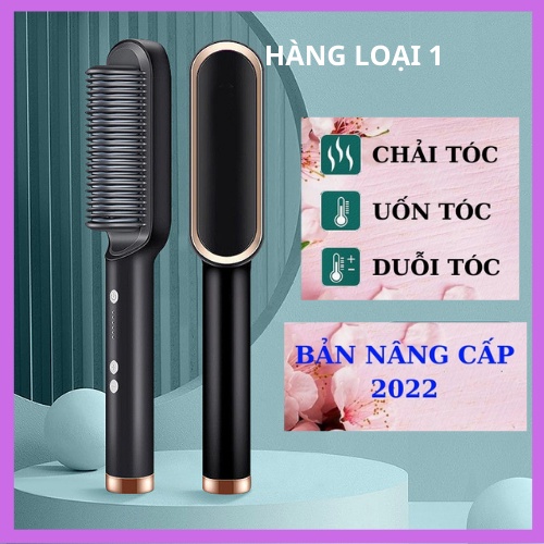Lược Điện Chải Tóc Tạo Kiểu Chuyên Nghiệp Uốn, Duỗi, Xoăn, Thẳng 3 in 1 Đa Năng 6 Mức Nhiệt Nóng Nhanh-ChangBeauty68
