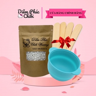 Combo sáp wax + chén nấu sáp silicon chống dính