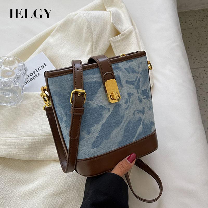 Túi Đeo Chéo Màu Sắc Tương Phản Thời Trang Cho Nữ