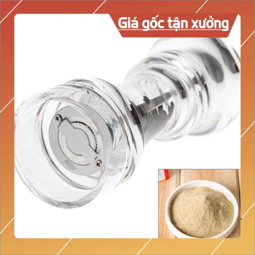 dụng cụ Xay tiêu + muối tại chỗ trong suốt 8060