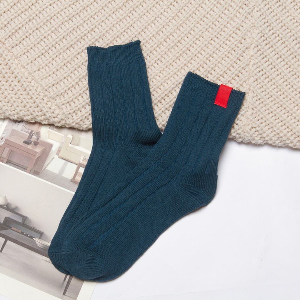 Tất cotton trơn UNISEX mềm mịn thông thoáng