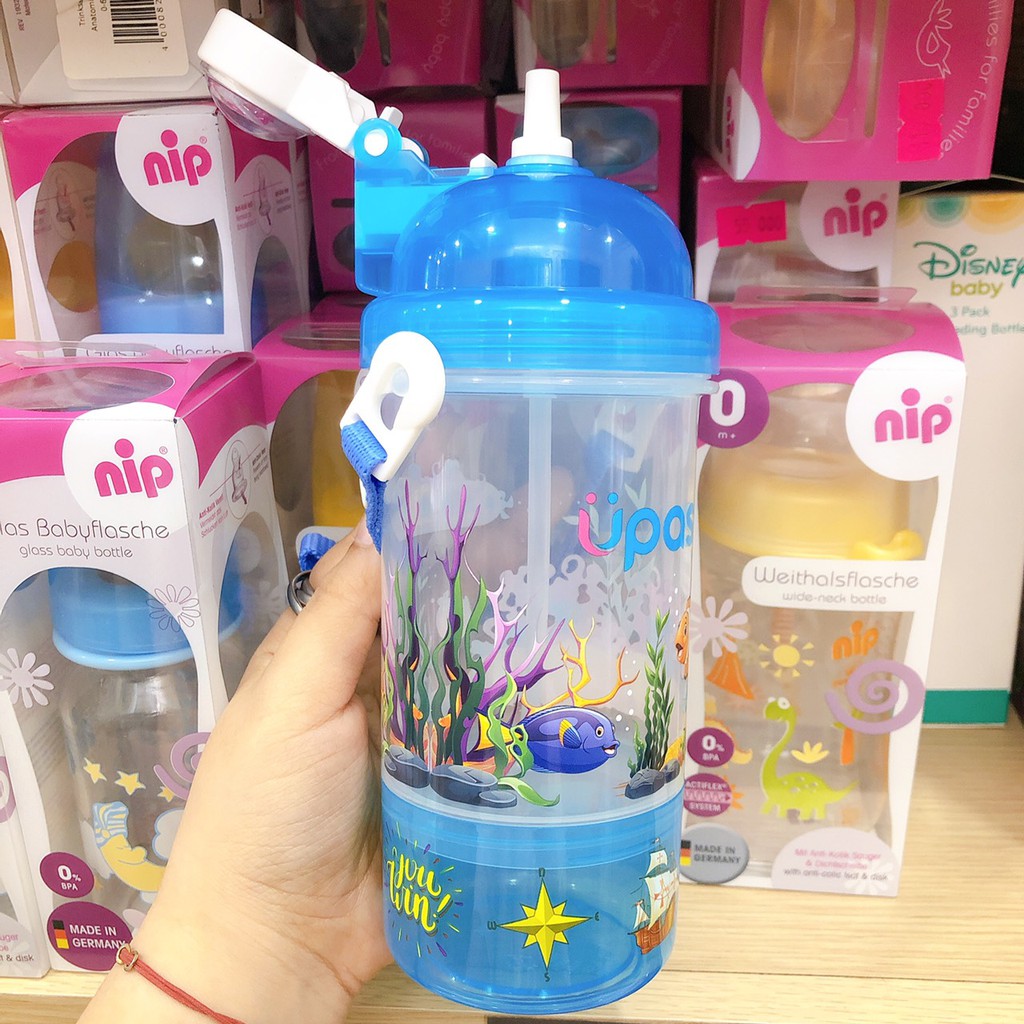 [Haobaby shop] Bình nước Upass nắp bật cho bé