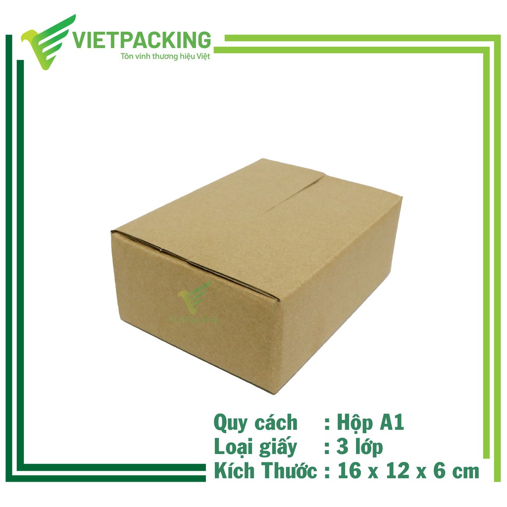 16x12x6 Combo 50 hộp carton đóng hàng nhỏ gọn, chuyện đựng phụ kiện, trang sức, mỹ phẩm V077