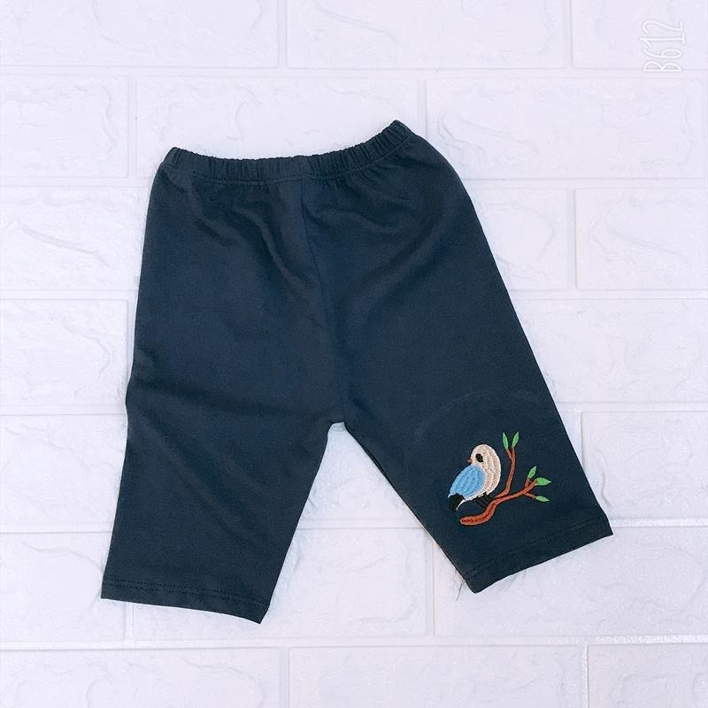 COMBO 3 quần Legging bé gái dáng ngố thêu chim chích bông