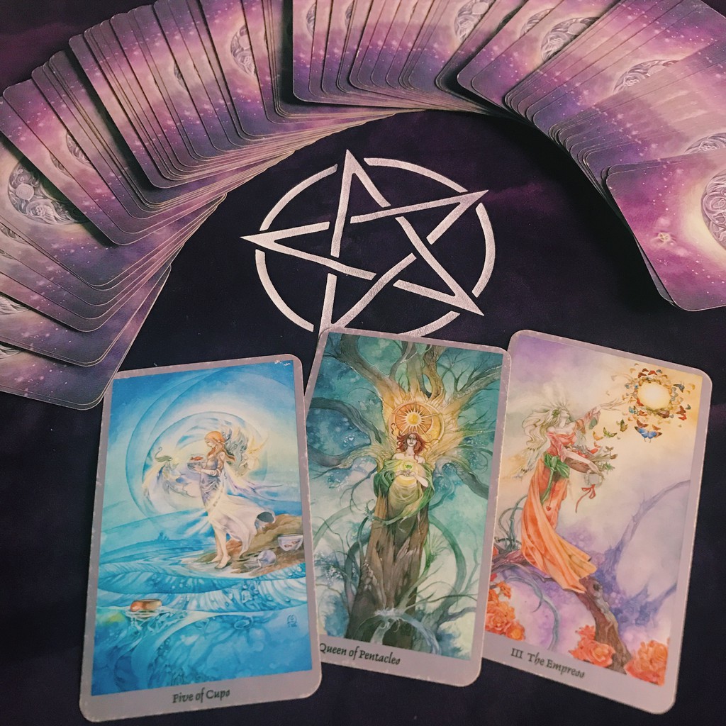 Khăn Trải Bài Tarot Indigo Pentacle (Guu Tarot Shop)