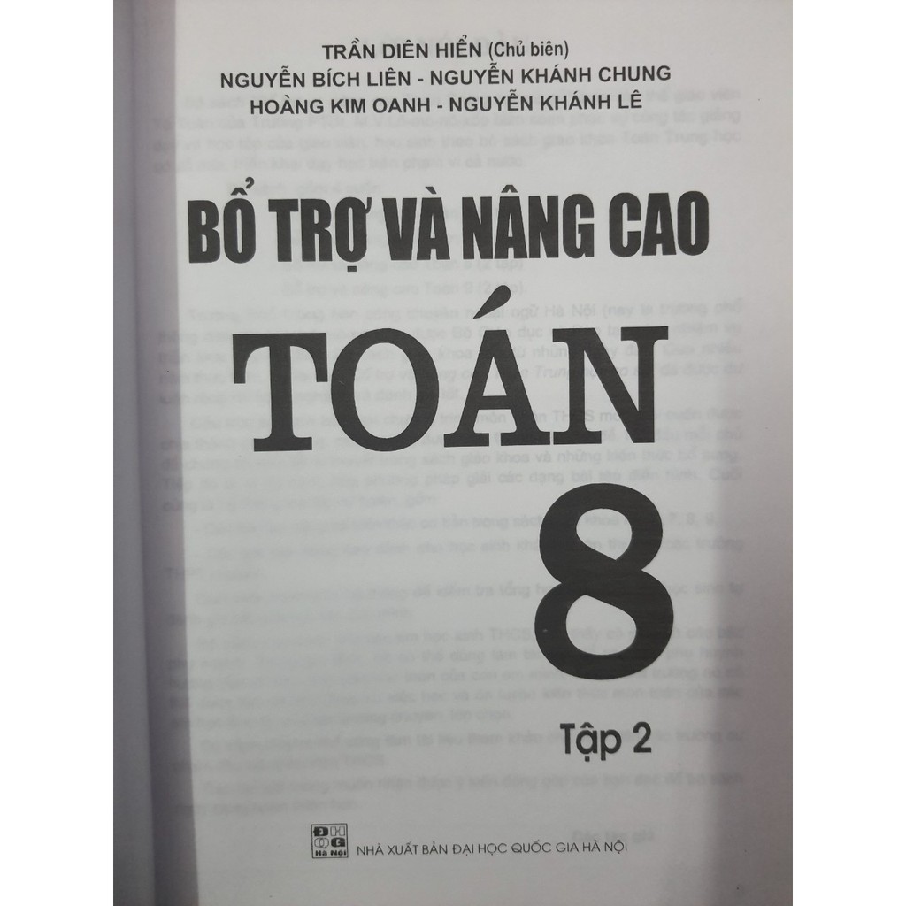 Sách - Bổ trợ và nâng cao Toán 8 Tập 2