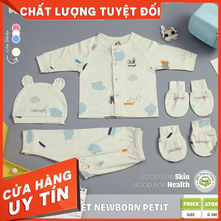 ⚡BIG SALE⚡Combo đồ sơ sinh cho bé Uala Rogo 3068⚡Vải Petit Cao Cấp⚡