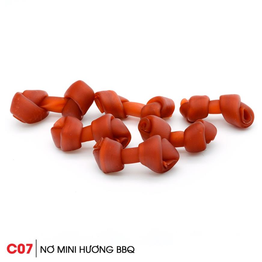 Nơ Hương BBQ | Xương Gặm Cho Chó Fonti Inu | Thơm Ngon Dinh Dưỡng | Làm Sạch Răng | 6Cục/100g/Túi | Made in Vietnam C07