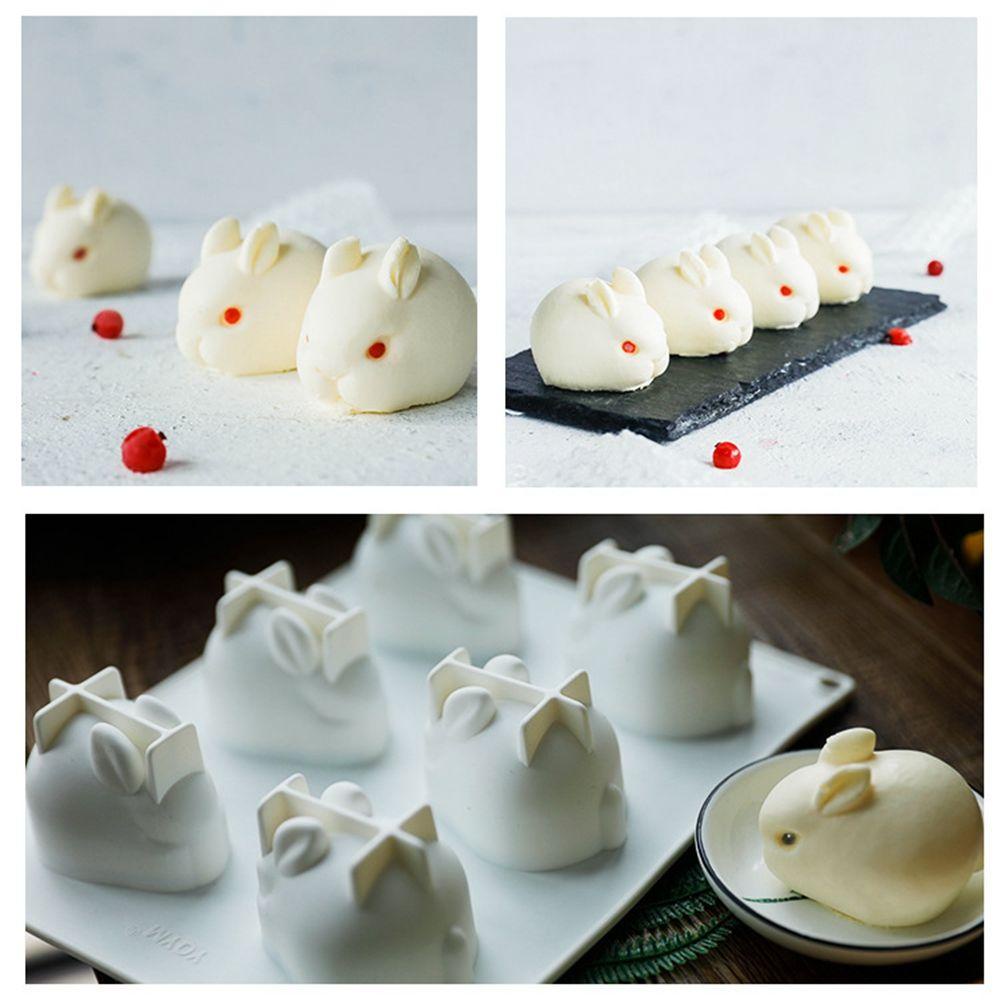IVORY Khuôn Silicone Làm Bánh Mousse Hình Thỏ Thân Thiện Với Môi Trường Không Mùi Dễ Vệ Sinh