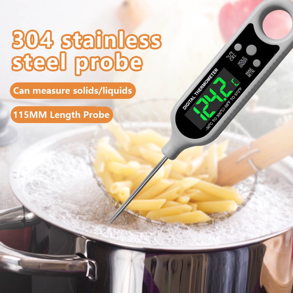 Portable BBQ Cooking Precise Temperature Thermometer Baking Food Gauge Coffee Steak Stainless Steel Home Kitchen