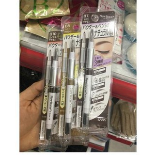 Chì kẻ lông mày 3 trong 1, 3 in 1 SANA NewBorn EX Nhật bản shopnhatlulu (PSB MART90)