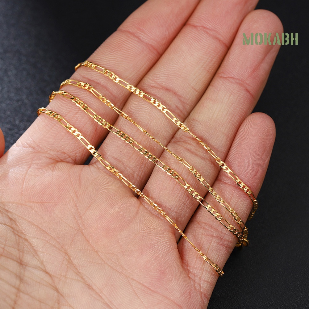 Vòng cổ Mạ Vàng Bản Rộng 2mm Thời Trang Cho Nam Và Nữ