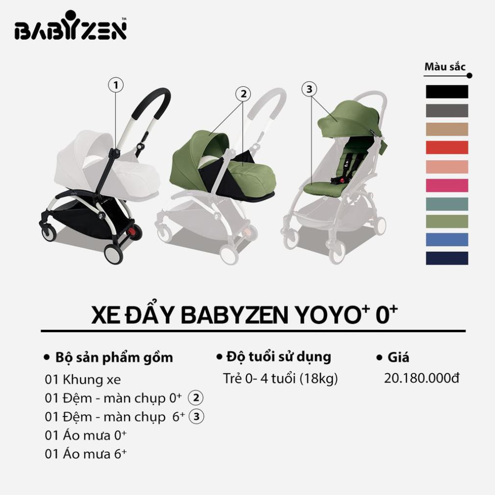 Xe đẩy BABYZEN YOYO+ 0M+ Xanh Aqua