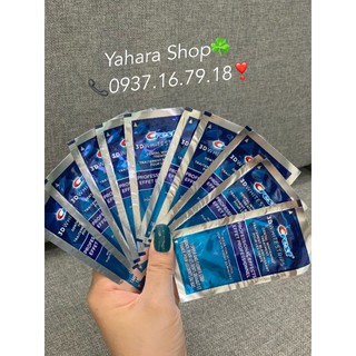 [CHÍNH HÃNG] Liệu trình 7 ngày (set 7 gói/14 miếng) Miếng Dán Trắng Răng Crest 3D White