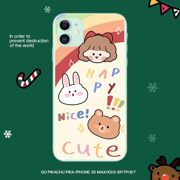 Ốp lưng iphone Cute Girl 6 6S 6Plus 6S Plus 7 8 7Plus 8Plus X XSMax 11 11 Pro 11 ProMax XR - Xưởng Ốp Việt Nam M798