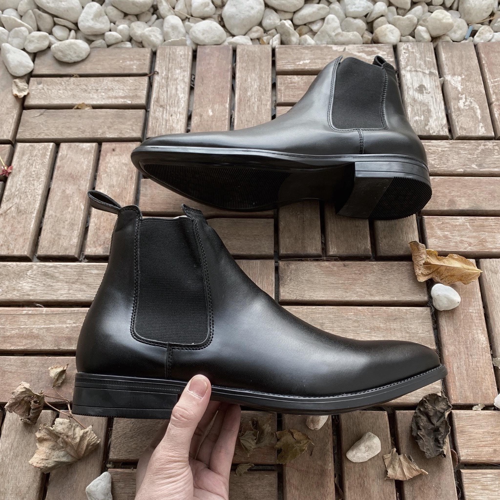Giày Boots Nam Cổ Cao Da Trơn Cao Cấp Chelsea Boot | BigBuy360 - bigbuy360.vn