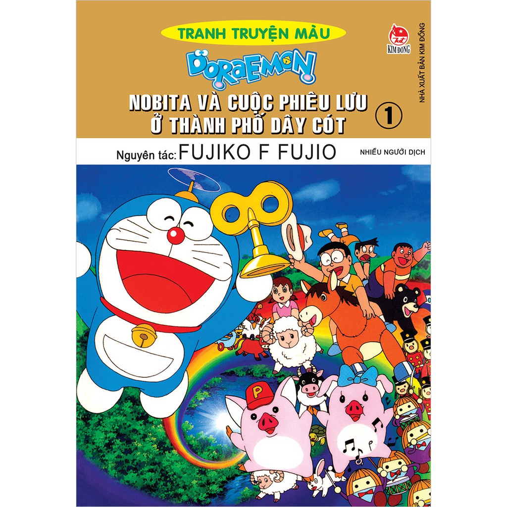 Truyện tranh Doraemon tranh truyện màu: Nobita và cuộc phiêu lưu ở thành phố dây cót trọn bộ 2 tập - Fujiko F. Fujio