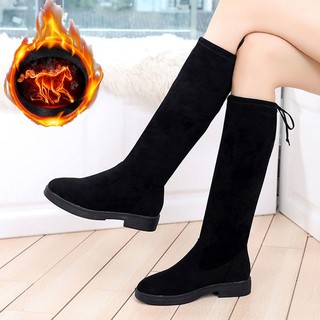 ✨Boutique Launch✨Giày Bốt Martin Cổ Cao Đế Bằng Cao Đến Đầu Gối Phong Cách Hàn Quốc Thời Trang Thu Đông 2020 Cho Nữ