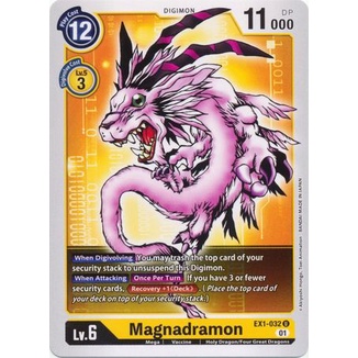 Thẻ bài Digimon - TCG - Magnadramon / EX1-032'