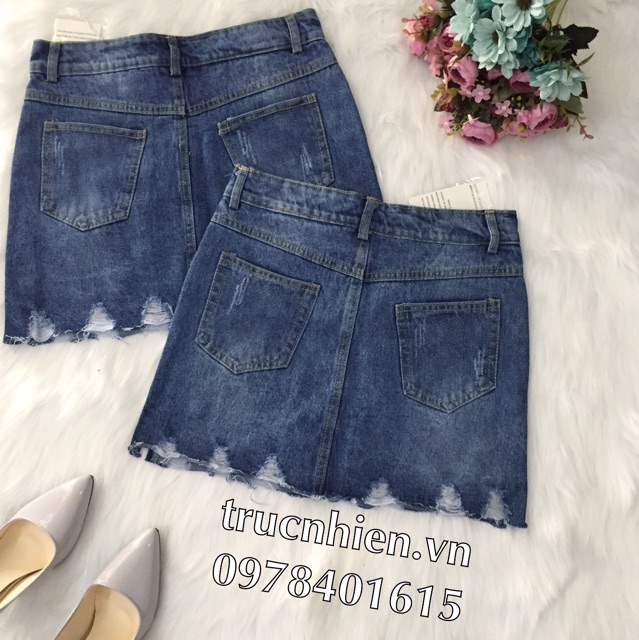 CHÂY VÁY JEAN RÁCH