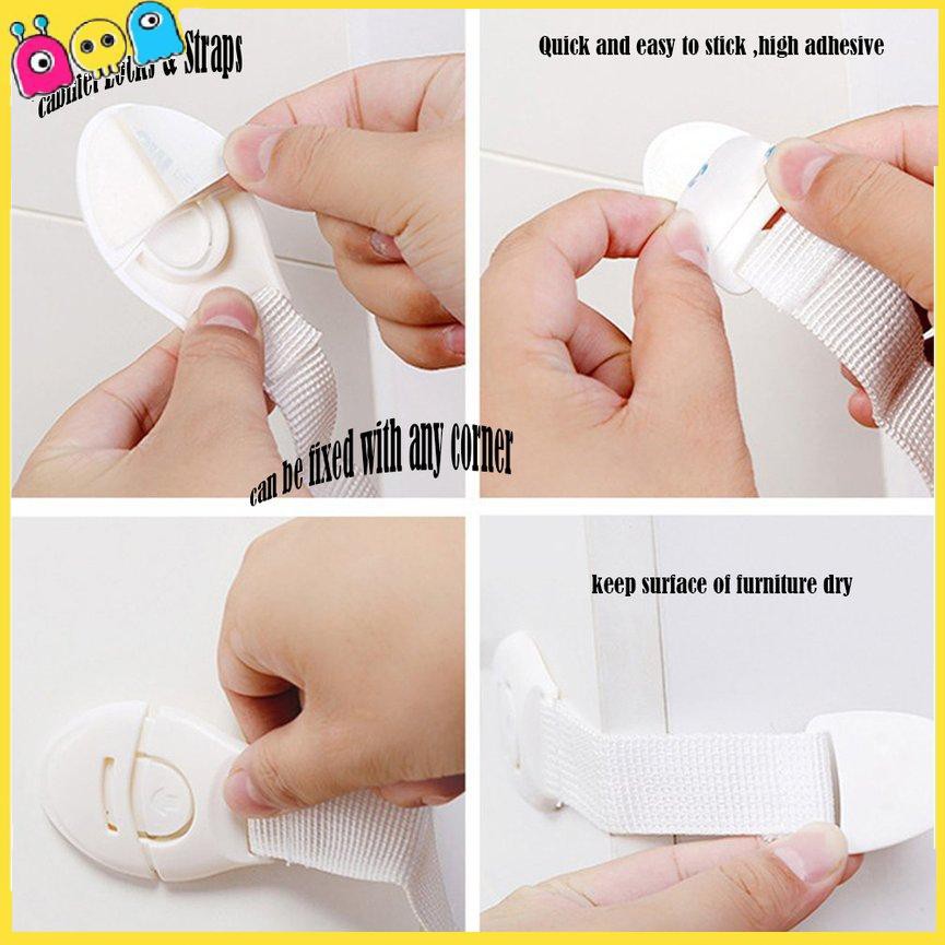 Dây Khóa Gài Tủ Lạnh/Ngăn Kéo Tủ Bảo Vệ An Toàn Cho Bé | BigBuy360 - bigbuy360.vn