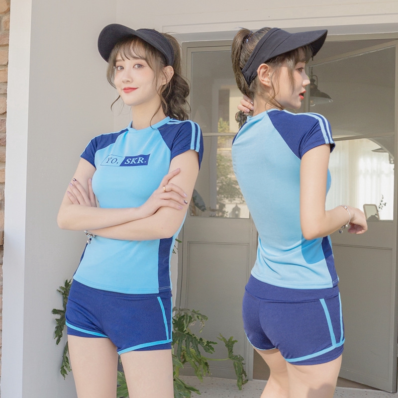 Set Đồ Bơi Ngắn Tay Thể Thao 2020 Cho Nữ | BigBuy360 - bigbuy360.vn