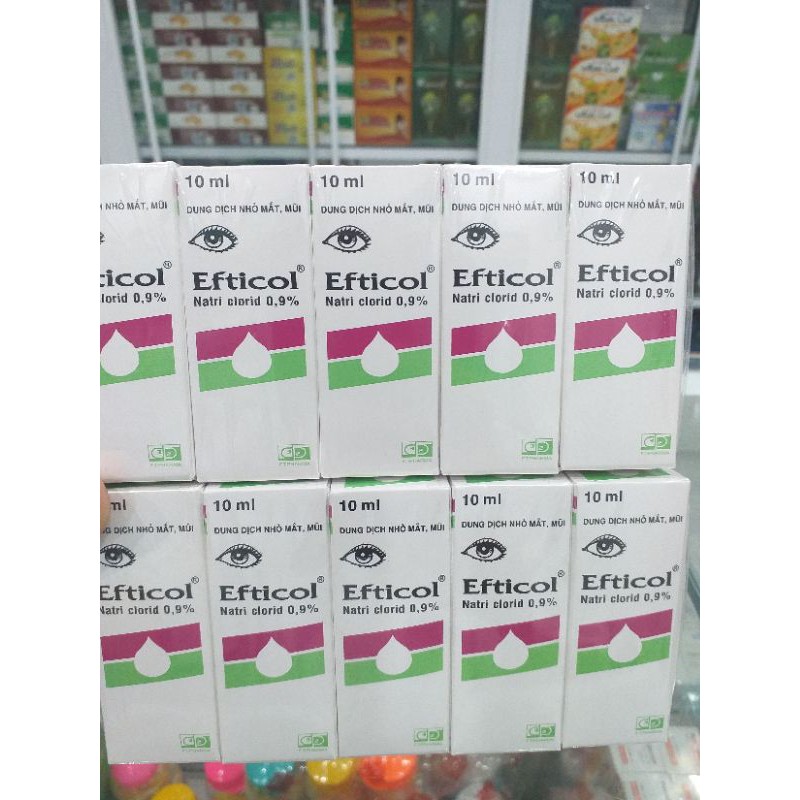 Nước muối sinh lý cho bé efticol lốc 10 chai 10ml