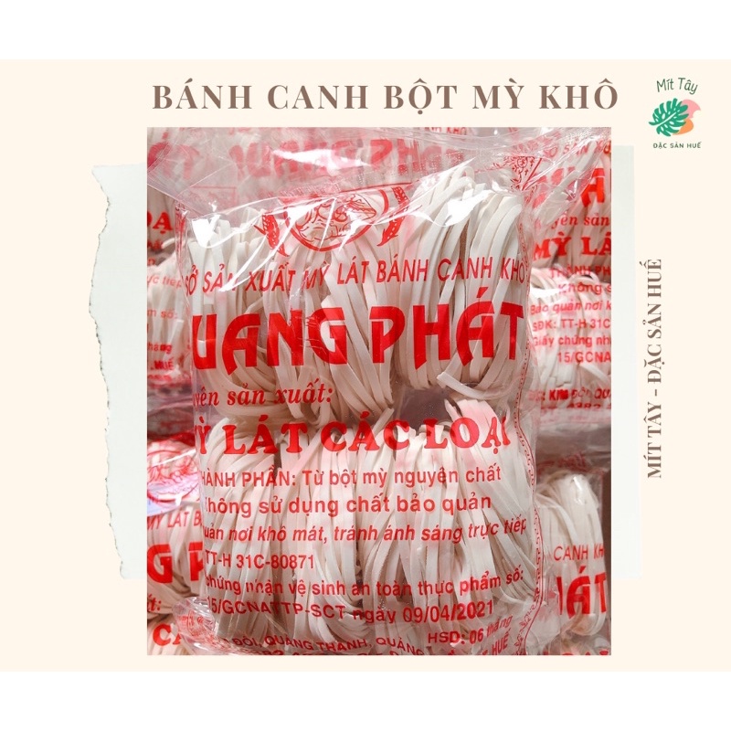 Bánh Canh Bột Mỳ Khô Quang Phát Huế 400GRAM - Mì Vắt Khô - Bánh Canh Bột Mỳ | BigBuy360 - bigbuy360.vn